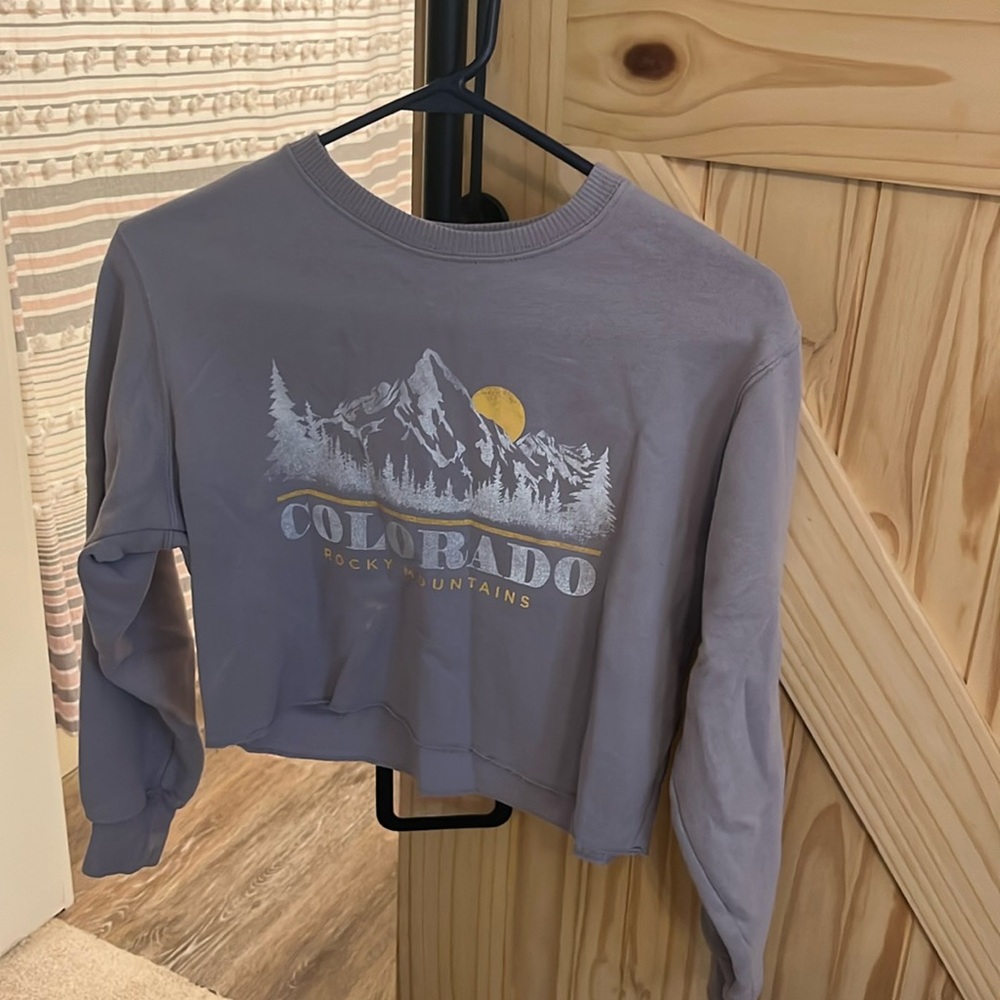 cropped sweatshirt